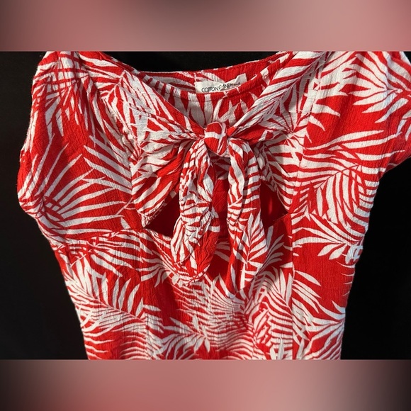 🔴$1SALE$ Red & white mini dress - Picture 5 of 5